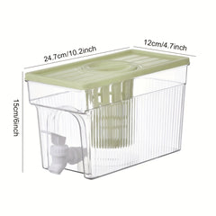 Large Capacity Beverage Dispenser with Infuser for Cold Drinks, Tea, Juice