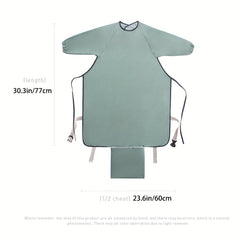 Waterproof Sleeved Bib Anti Stain Smock Apron