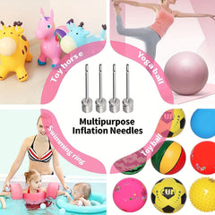 30pcs Stainless Steel Air Pump Needle Inflation Needles with Storage Box