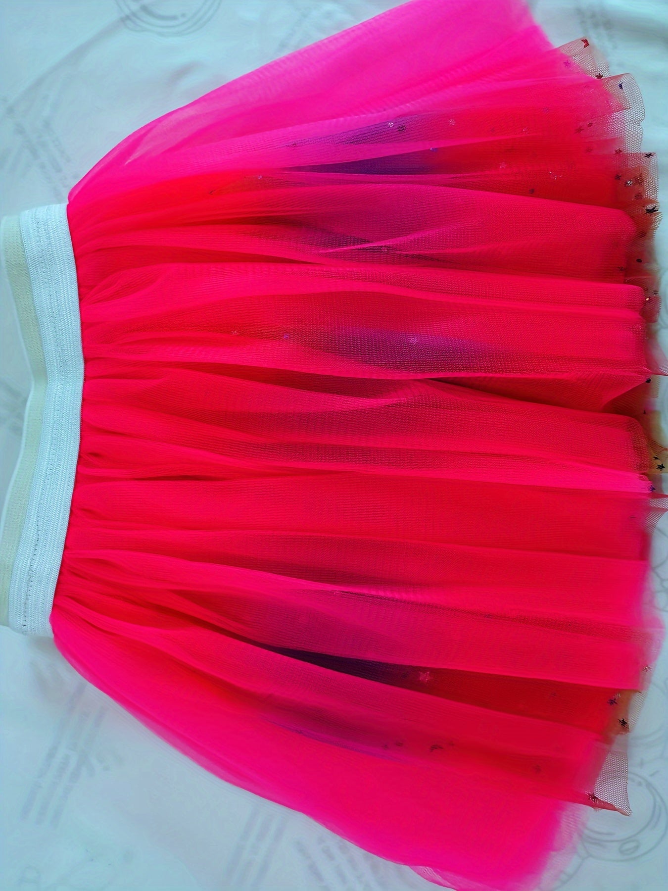 Sequin Rainbow Tutu Skirt Performance Dance Skirt Kids Clothes