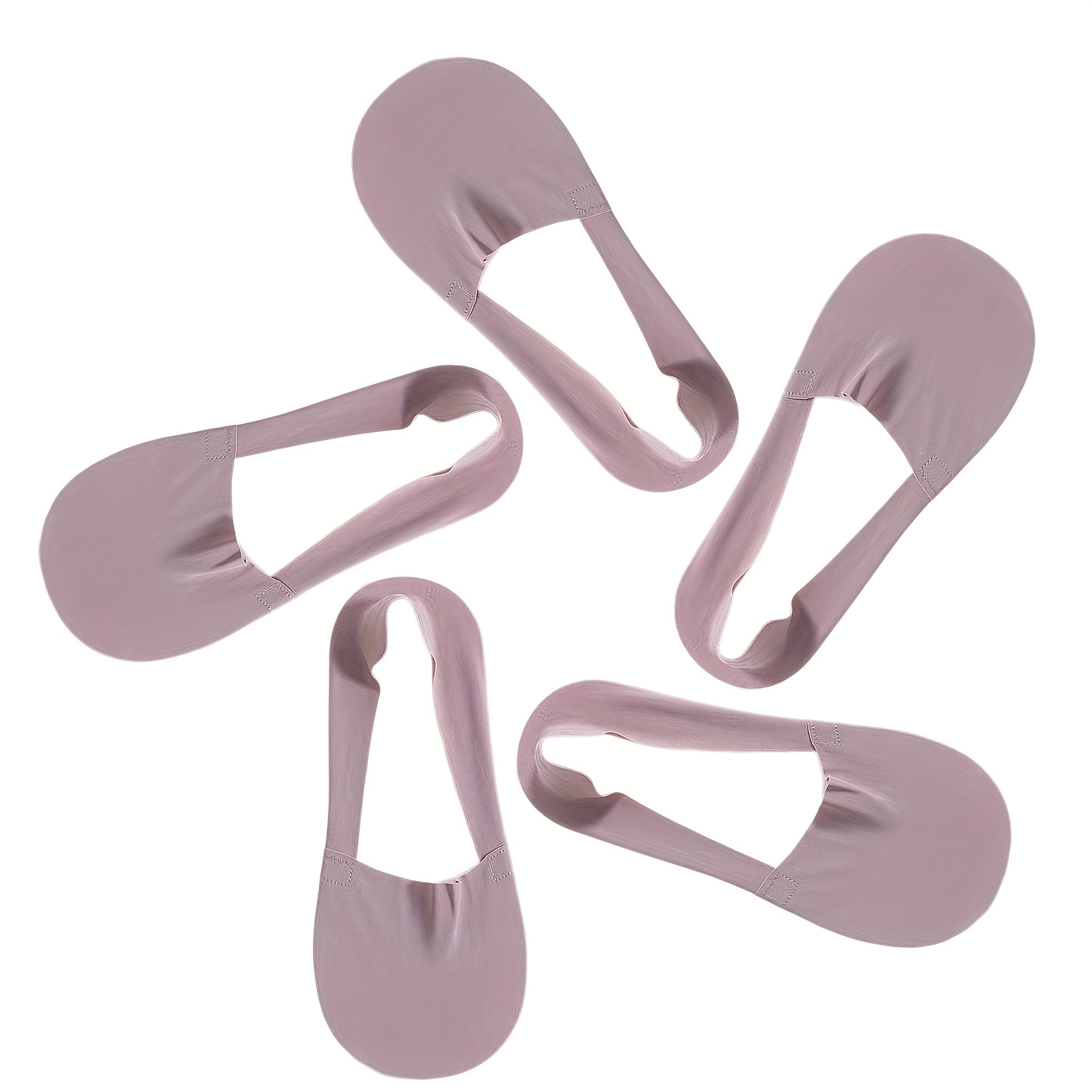 5 Pairs Solid Ankle Socks Comfy & Breathable All match Socks Women