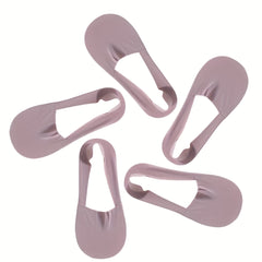 5 Pairs Solid Ankle Socks Comfy & Breathable All match Socks Women