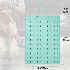 Shoe Charms Organizer 100 Holes Wall Mounted Holder (Charms Not Included)
