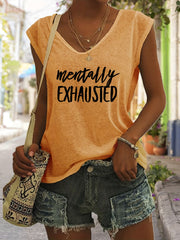 V Neck Tank Top for Summer Women's Clothing