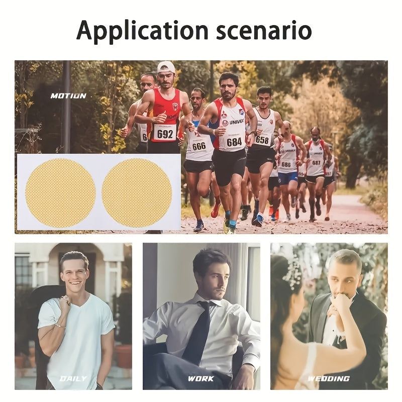 10 Pairs Men's Sports Nipple Stickers Prevent Friction