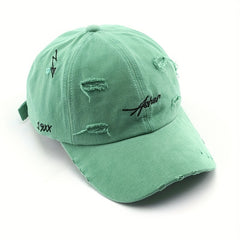 Vintage Ripped Baseball Cap Distressed Dad Hats Unisex Hip Hop Sun Hats