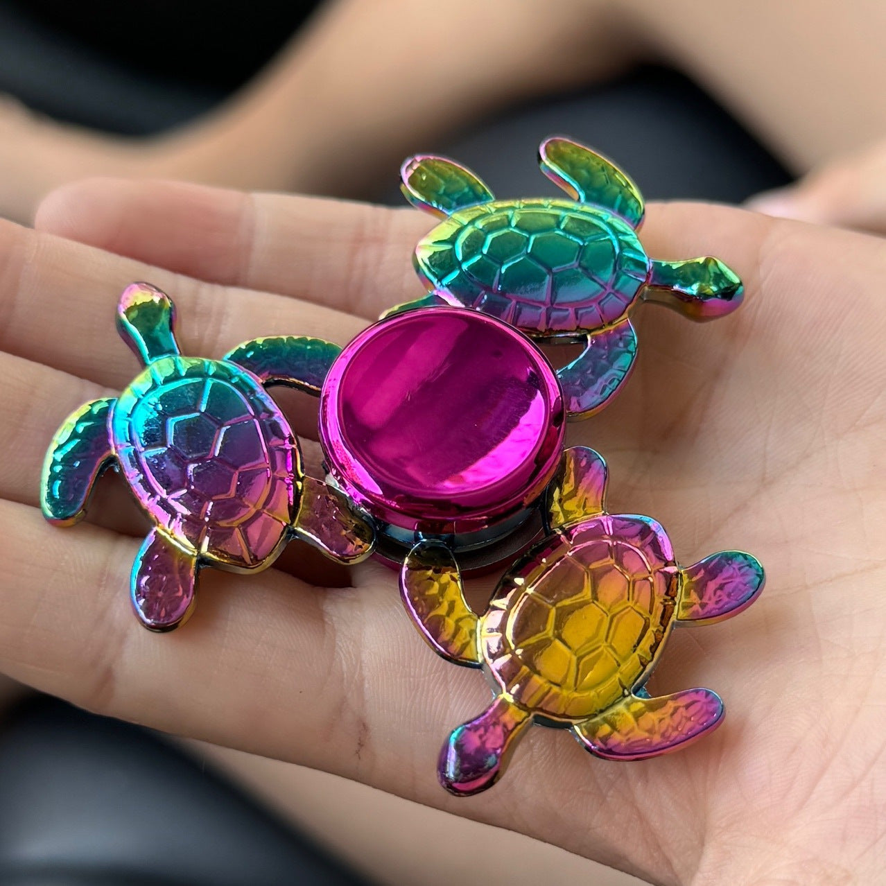 Golden Turtle Fidget Spinner Metal Toy for Stress Relief