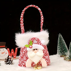 Christmas Small Gift Bag Peace Fruit Bag Long Brim Handbag
