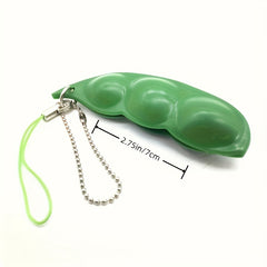 Squeeze Bean Keychain Relax Toy Textured Peanut Stress & Party Durable