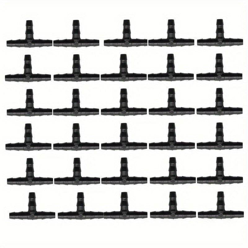 4pcs Barbed Tee Fittings for 4 7mm Water Tube Drip Irrigation