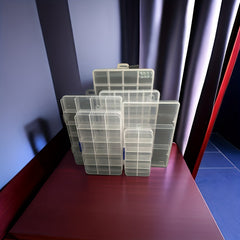 Transparent Plastic Mesh Storage Box Container Beads Jewelry Storage Box