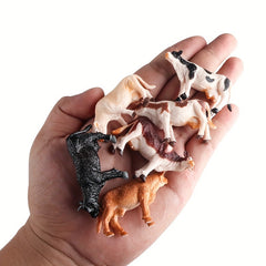 Farm Animals Figure Toys Set Painted Farm Animals Cows Horses Figures