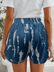 Tie Dye Elastic Waist Shorts Casual Comfy Summer Shorts