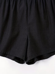 High Waist Solid Shorts Casual Every Shorts Women's Clothing