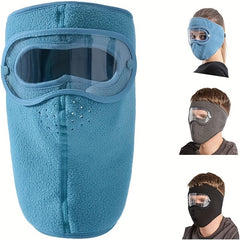 Winter Cycling Full Face Mask Dustproof Anti Fog Windproof Mask With Goggles