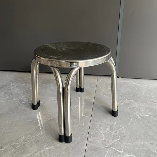 4pcs Outdoor Stainless Steel Stool Fishing Hiking BBQ Camping
