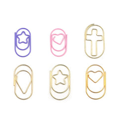 20pcs Little Star Paper Clips School Office Home
