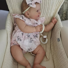 Huge Baby Reborn Baby Doll Kodi Bear Girl Doll Lifelike 3D Painted Skin