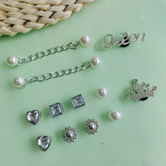 Rhinestone Chain Sandal Shoe Accessories