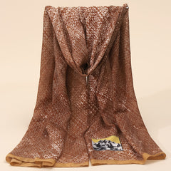 Light Brown Houndstooth Scarf Fall Winter Scarves For Women