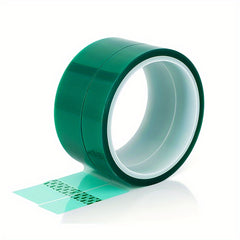 Green Polyester Hi Temp Masking Tape 5mm-50mm 108ft