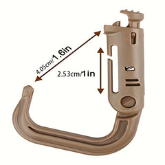 5pcs Tactical D Ring Locking Hook Snap Hook Keychain for Outdoor Camping