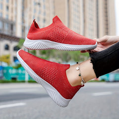 Women's Breathable Knit Sock Shoes Slip On Sports Shoes
