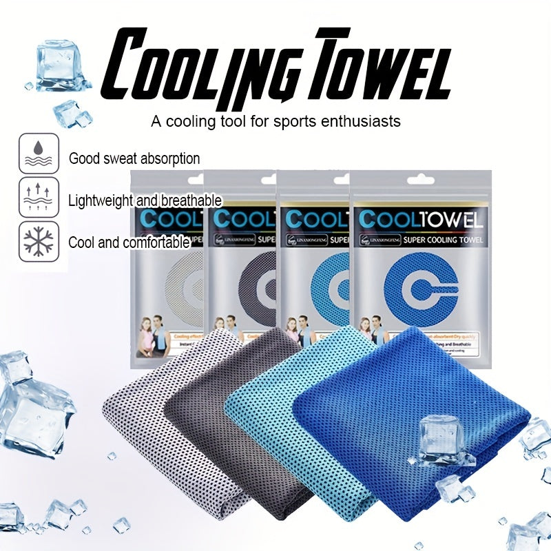 2pcs Cooling Towel for Sports Yoga Beach Camping Gym Soft Absorbent 35 4 x 11 8