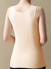Mesh Thermal V Neck Tank Top