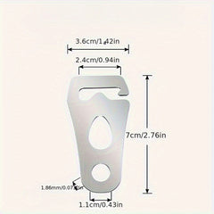 2pcs 304 Stainless Steel Canopy Fixed Adjustment Buckle for Tent Trekking Pole