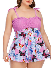 Butterfly Print Swimsuit Set S