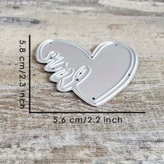 Catlove Love Cross Metal Cutting Dies for Scrapbooking