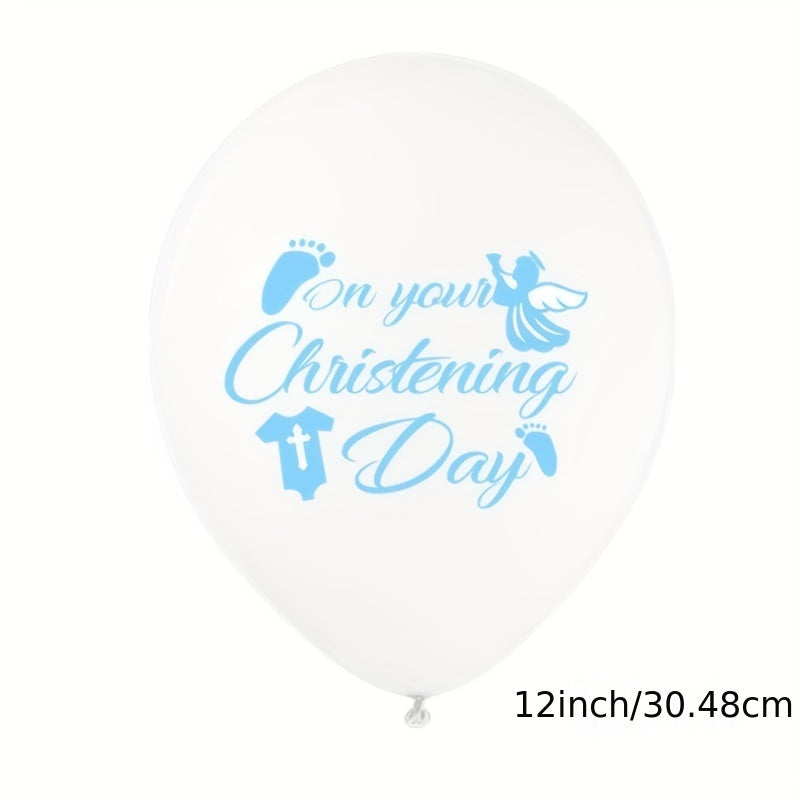 12pcs Angel Print Balloons Birthday Party Balloon Decoration