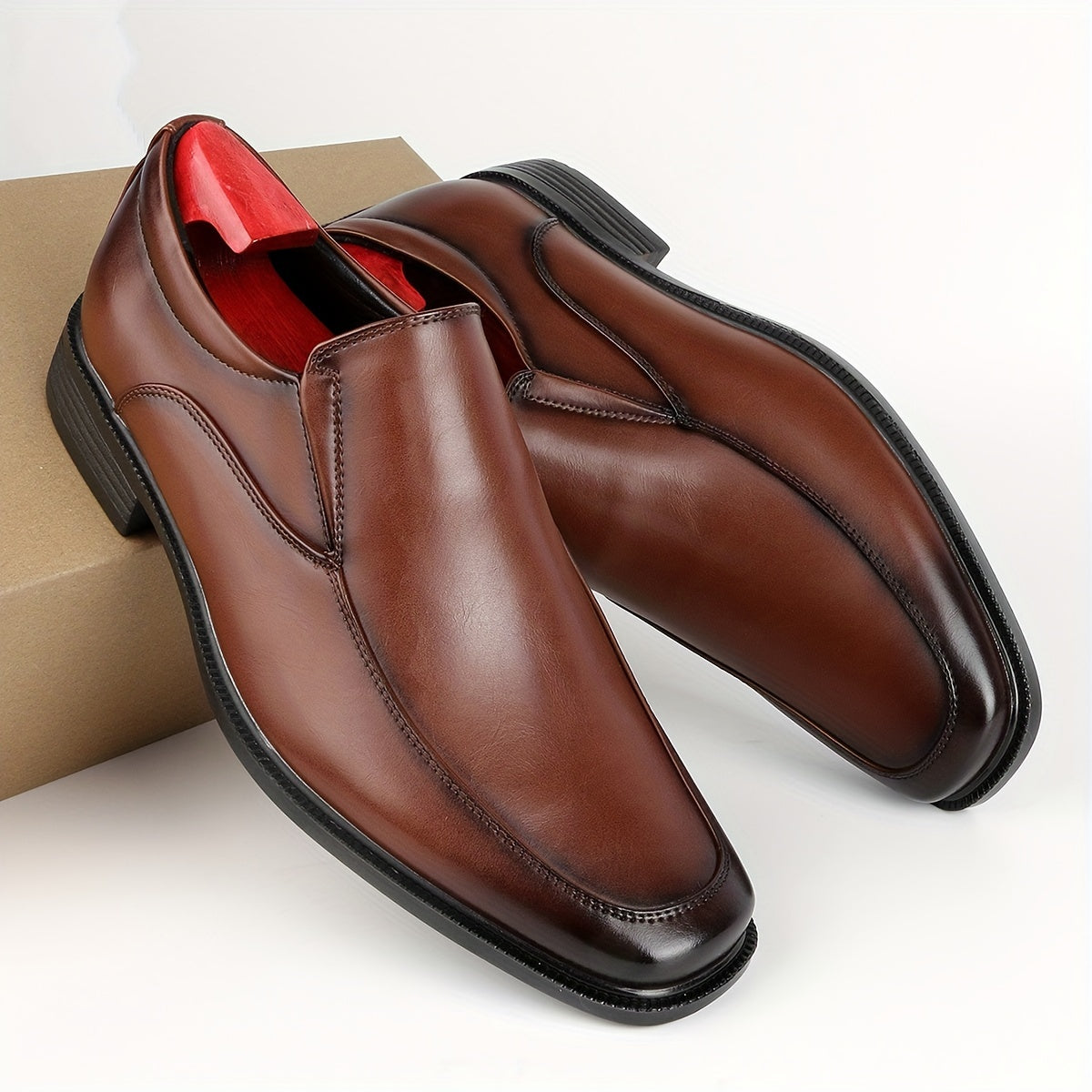 Men's Vintage Slip On Dress Shoes Smart Casual Outdoor Walking Shoes