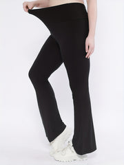 Wide Waistband Yoga Trousers