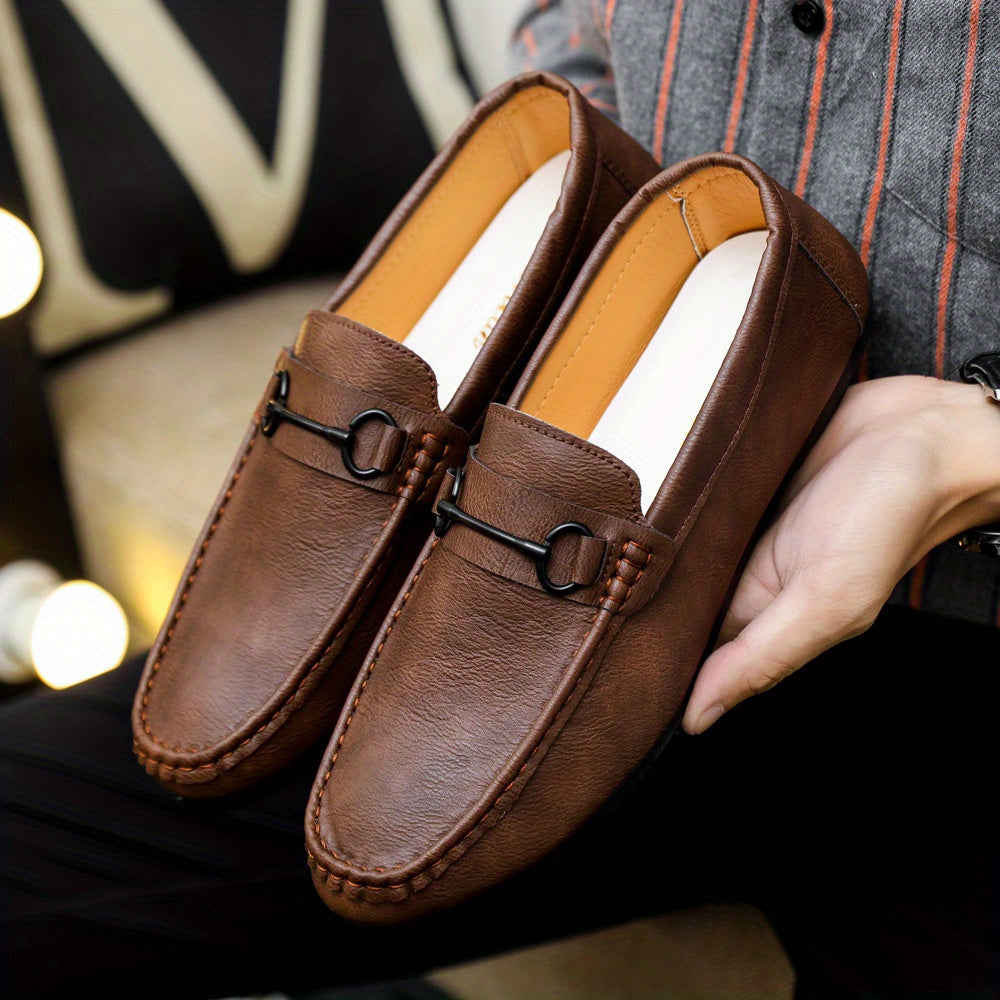 Men's Horsebit Loafers Comfy and Non Slip Smart Casual Shoes