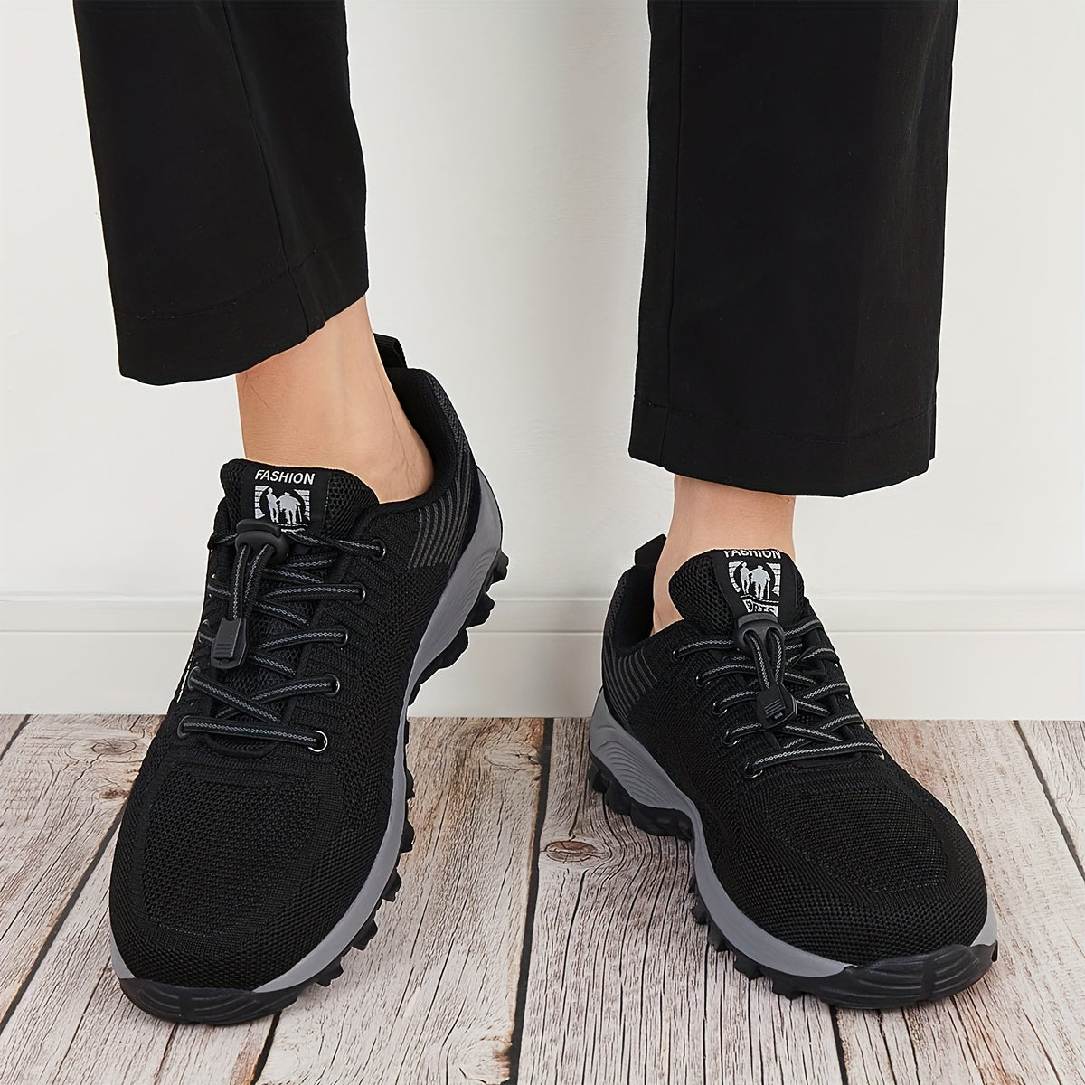 Men's Knitted Casual Shoes Non Slip Sneakers for Traveling Jogging