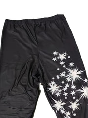 Graphic Print Stretch Leggings