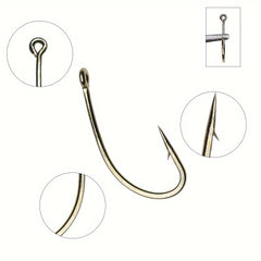100pcs High Carbon Steel Fly Tying Hooks Barbed Curved Hooks Fly Fishing
