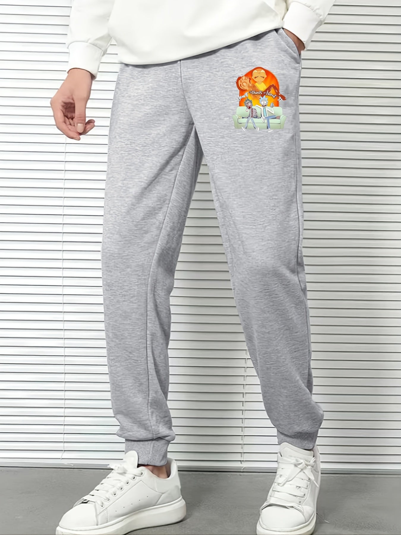 Cartoon Print Men's Casual Sweatpants