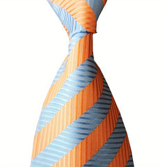 Men's Striped Plaid Necktie