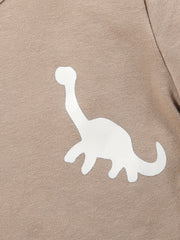 Dinosaur Graphic Tee And Shorts Set for Boys