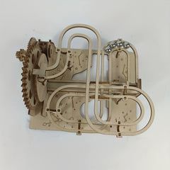 3D Wooden Puzzle Mechanical Track Ball Simulation Model Decoration Adult Toy