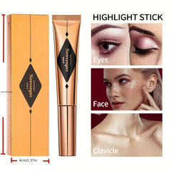 Highlighter Cream with Sponge Applicator for Brightening Makeup