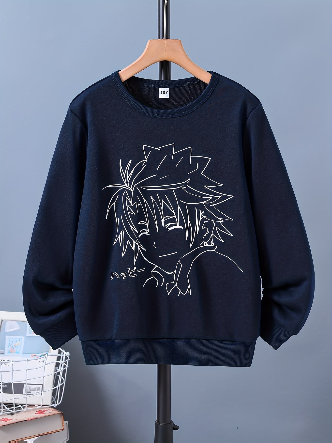 Anime Boy Print Boys Creative T Shirt Casual Lightweight Comfy Short Sleeve Tee