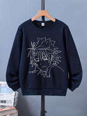 Anime Boy Print Boys Creative T Shirt Casual Lightweight Comfy Short Sleeve Tee