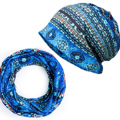 Vintage Pattern Floral Printed Unisex Sun Hat Brimless Headwrap