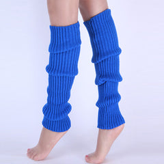 Rib Knit Knee High Leg Warmer Socks Women's Stockings