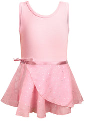 Girl's Sleeveless Dancing Suit Exercise Skirt for Kids