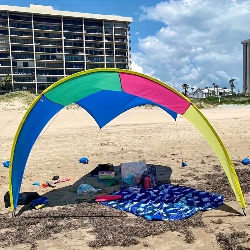 Patented Beach Tent for 3-4 People, Ideal for Camping & Picnics
